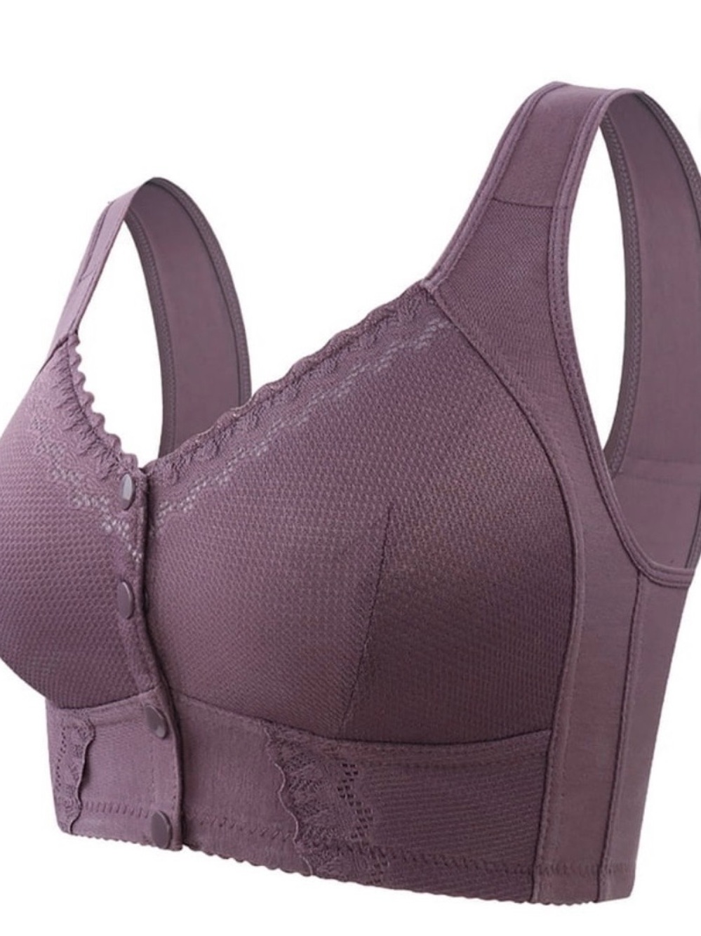 Comfort Front-Closure Non-Wired Peach Bra